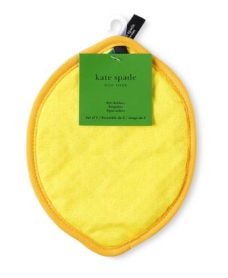 kate spade new york Lemon Party and Spring Gingham Pot Holder 2-Pack 