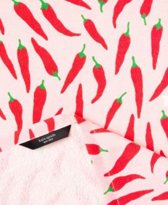 Hot Hot Hot Peppers and Spring Time Dot Kitchen Towel 4-Pack 