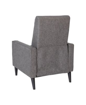 One Pack Tufted Upholstery Darcy Mid-Century Modern Ergonomic Push Back Recliner Chair