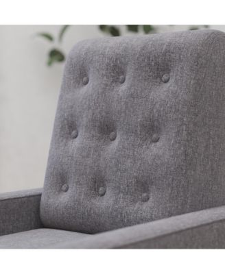 One Pack Tufted Upholstery Darcy Mid-Century Modern Ergonomic Push Back Recliner Chair