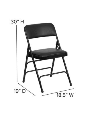 4 Pack Home & Office Portable Party Events Padded Metal Folding Chair