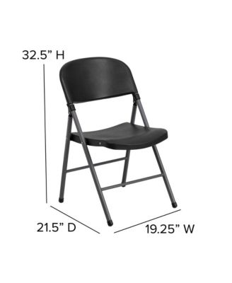 2 Pack Home & Office 330 Lb. Capacity Foldable Plastic Chair