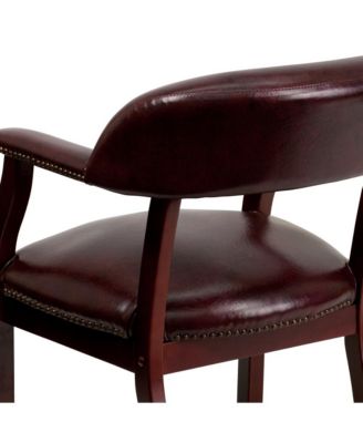 Brass Conference Chair With Accent Nail Trim