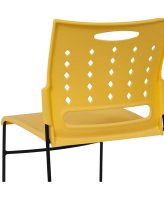 Home Office Plastic Accent Sled Base Stack Chair - Air-Vent Back