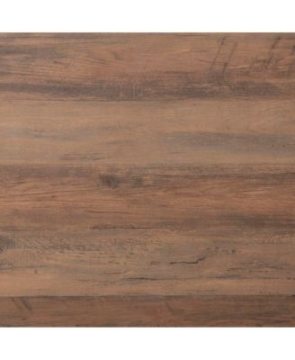 Green River Modern Farmhouse Engineered Wood End Table With Two Tiered Shelving And Powder Coated Steel Accents