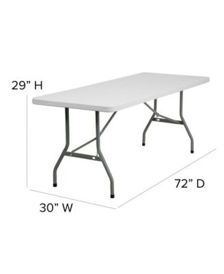 6-Foot Plastic Folding Table