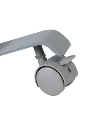 Mobile Magnetic Whiteboard 3 Section Partition With Locking Casters, 72"H X 24"W