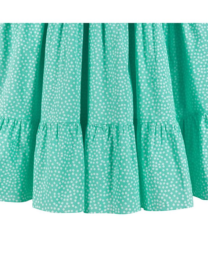 Andy & Evan Big Girls / Ditsy Floral Print Poplin Maxi Dress - Macy's