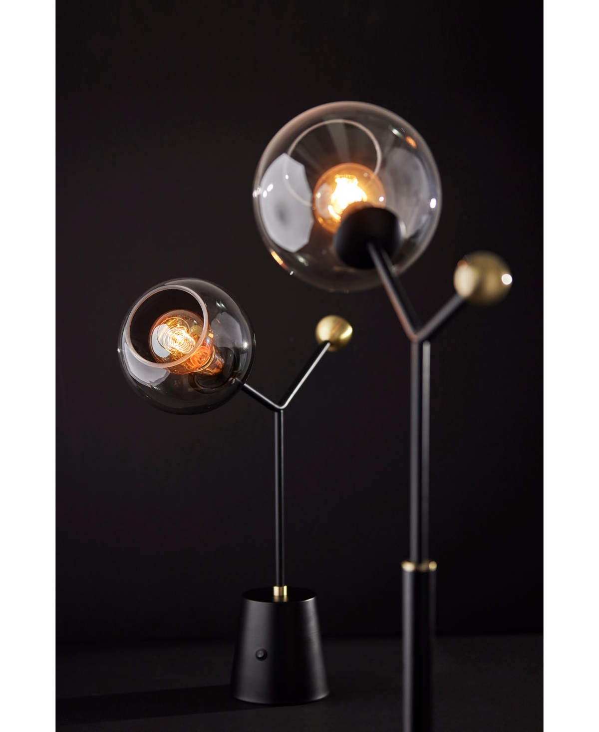 Adesso 23.25" Dusk Table Lamp In Black