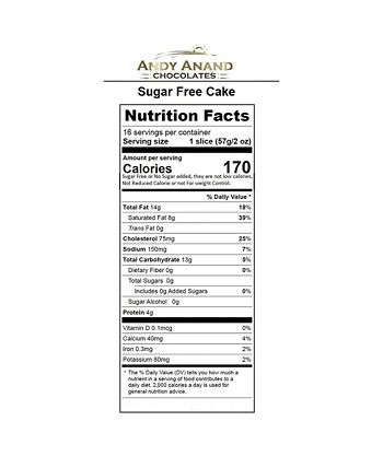 Andy Anand Sugar Free Cake Sampler - 4 Best-Selling Flavors