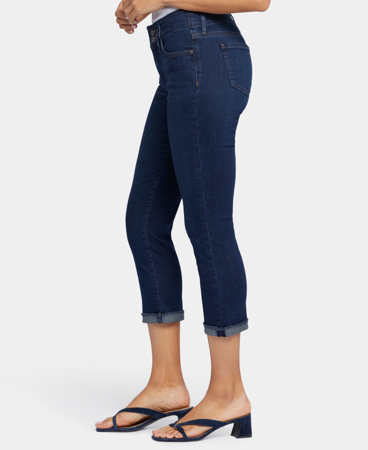 Shop Nydj Women's Chloe Capri Jeans With Cuffs In Northbridge