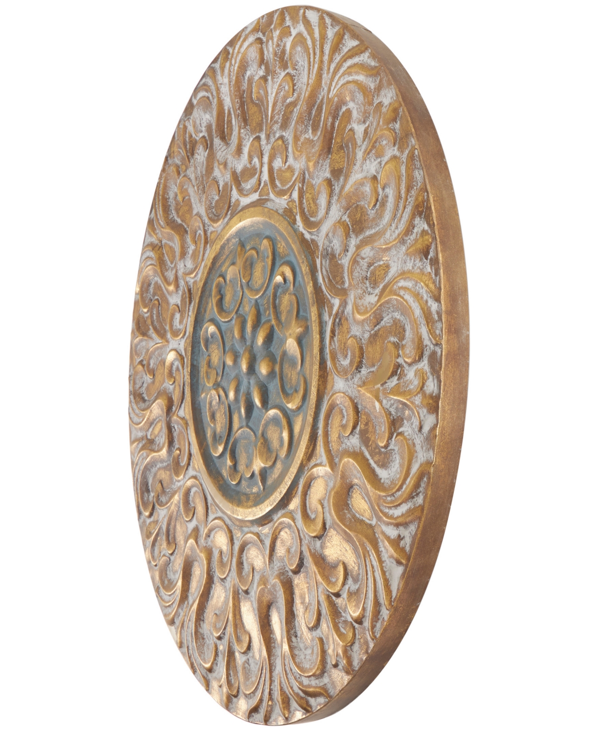 Rosemary LaneMetal Plate Wall Decor with Embossed Details, 32