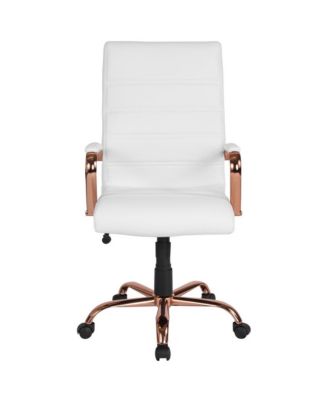 1 Pc Faux Leather Padded Arm Contemporary High-Back Office Chair