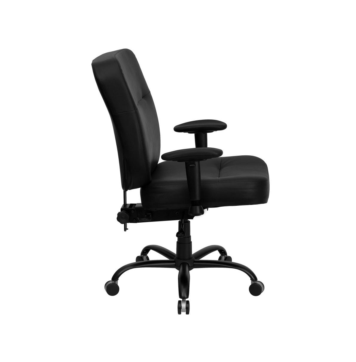 Emma+Oliver 400 Lb. Big & Tall High Back Rectangular Back Ergonomic Office Chair & Arms