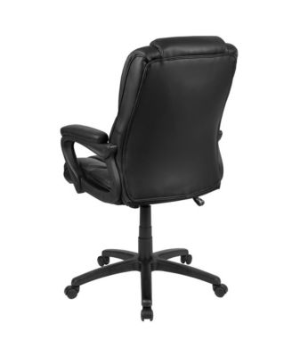   High Back   LeatherSoft, Foam, Metal   400 lb Capacity, Tilt Lock, Swivel, Ergonomic   Desk Chair