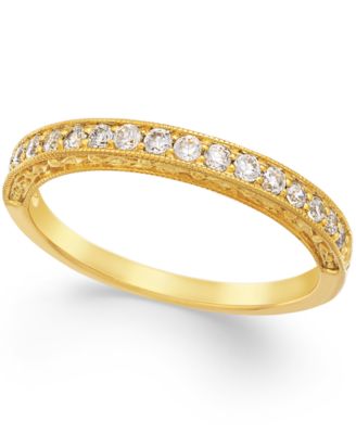 Diamond Milgrain Band  (1/4 ct. t.w.) in 14k Gold or 14k White Gold