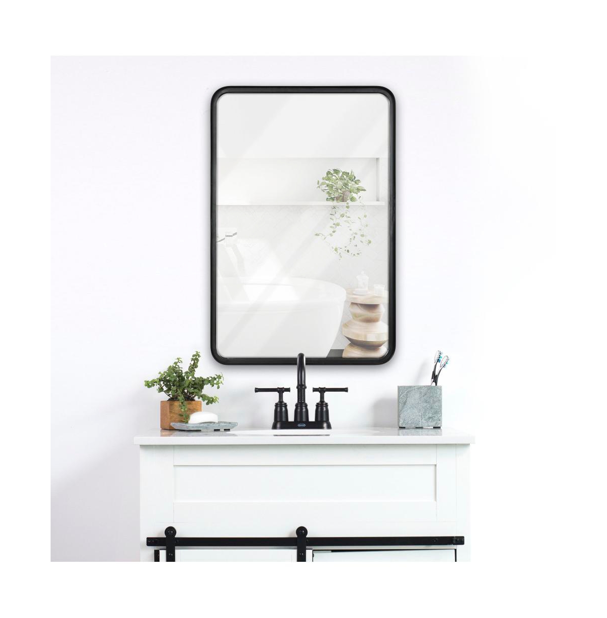 Wall Mirror Mirror, Rustic Accent Mirror For Bathroom, Entry, Dining Room, & Living Room. Metal Mirror
