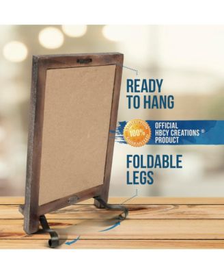 Hanging Or Tabletop Chalkboard With Legs/Wedding Table Sign/Kitchen Countertop Memo Board