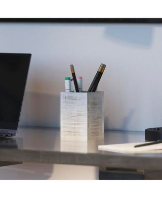 3 Piece Desk Organizer Set- Rustic Mail Organizer For Desktop - Great For Rustic Or Industrial Decor! Makeup Organizer For Vanity