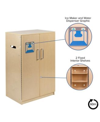 Children's Wood Refrigerator For Commercial Or Home Use - Kid Friendly Design