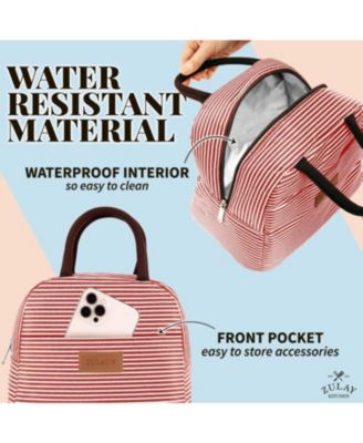 Insulated Tote Lunch Bag With Soft Padded Handles