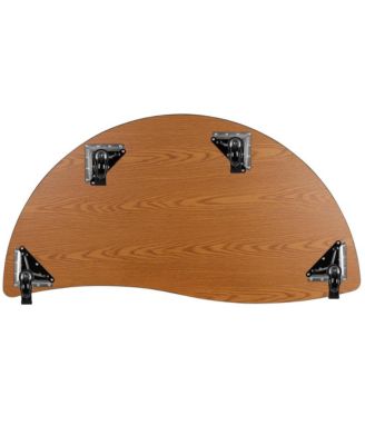 Mobile 60" Half Circle Wave Flexible Collaborative Kids Adjustable Activity Table