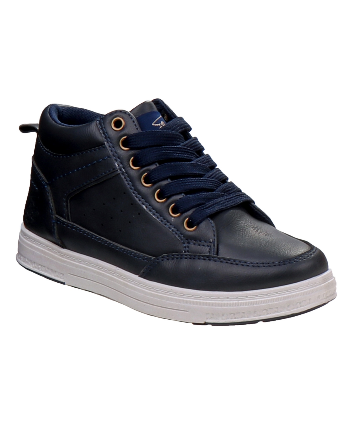 Shop Beverly Hills Polo Club Little And Big Boys High-top Casual Sneakers In Navy