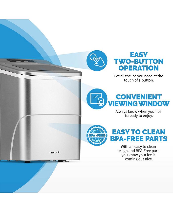 Newair 26 lbs. Countertop Bullet Ice Maker, Portable and Lightweight