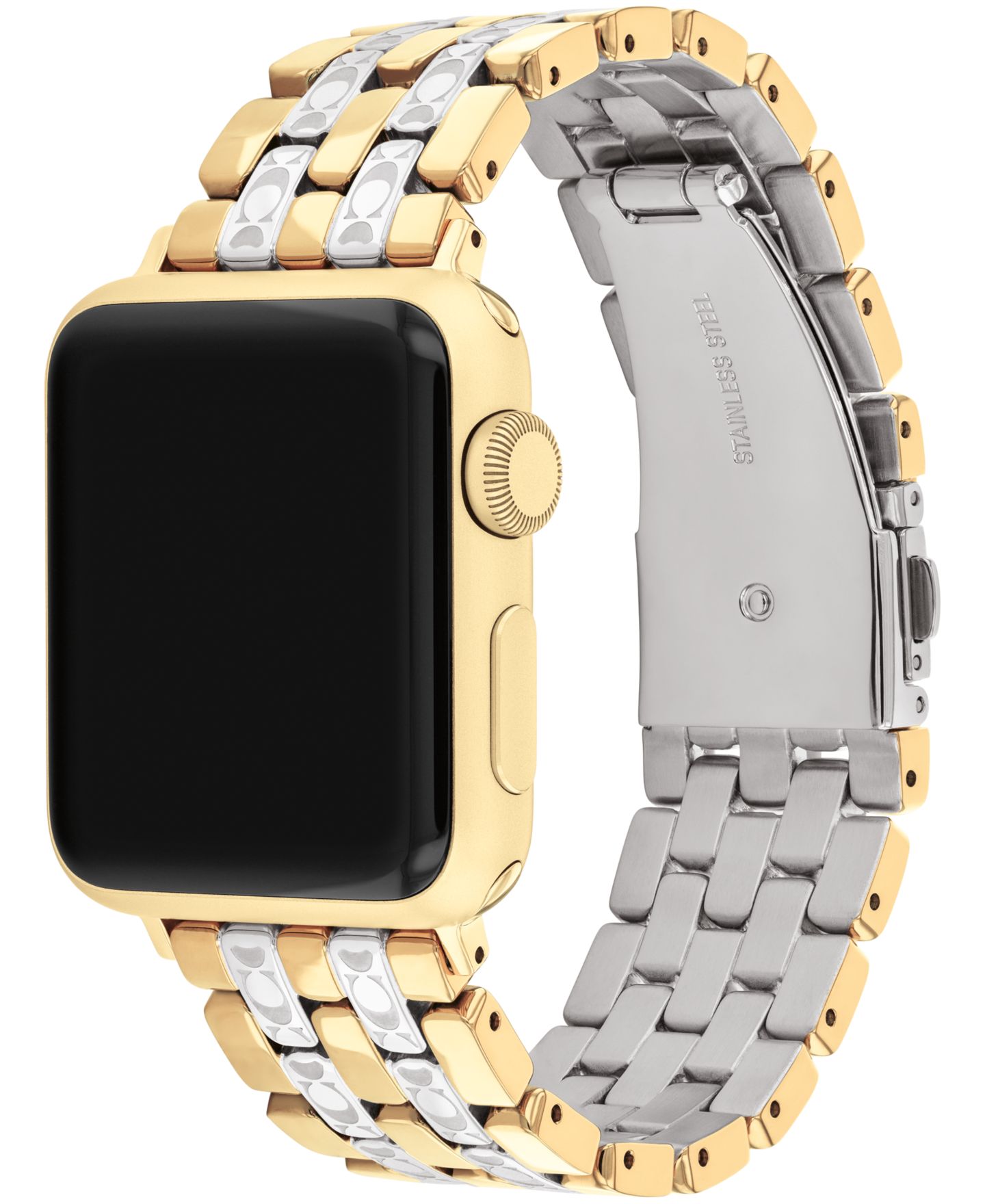 Двухцветный стальной ремешок Coach для Apple Watch 38/40/41 мм — фото 2