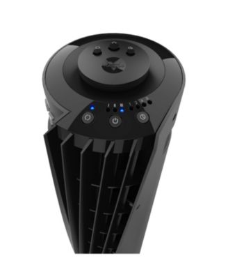 OSC73 37" Whole Room Air Circulator Tower Fan with Remote Control, Black