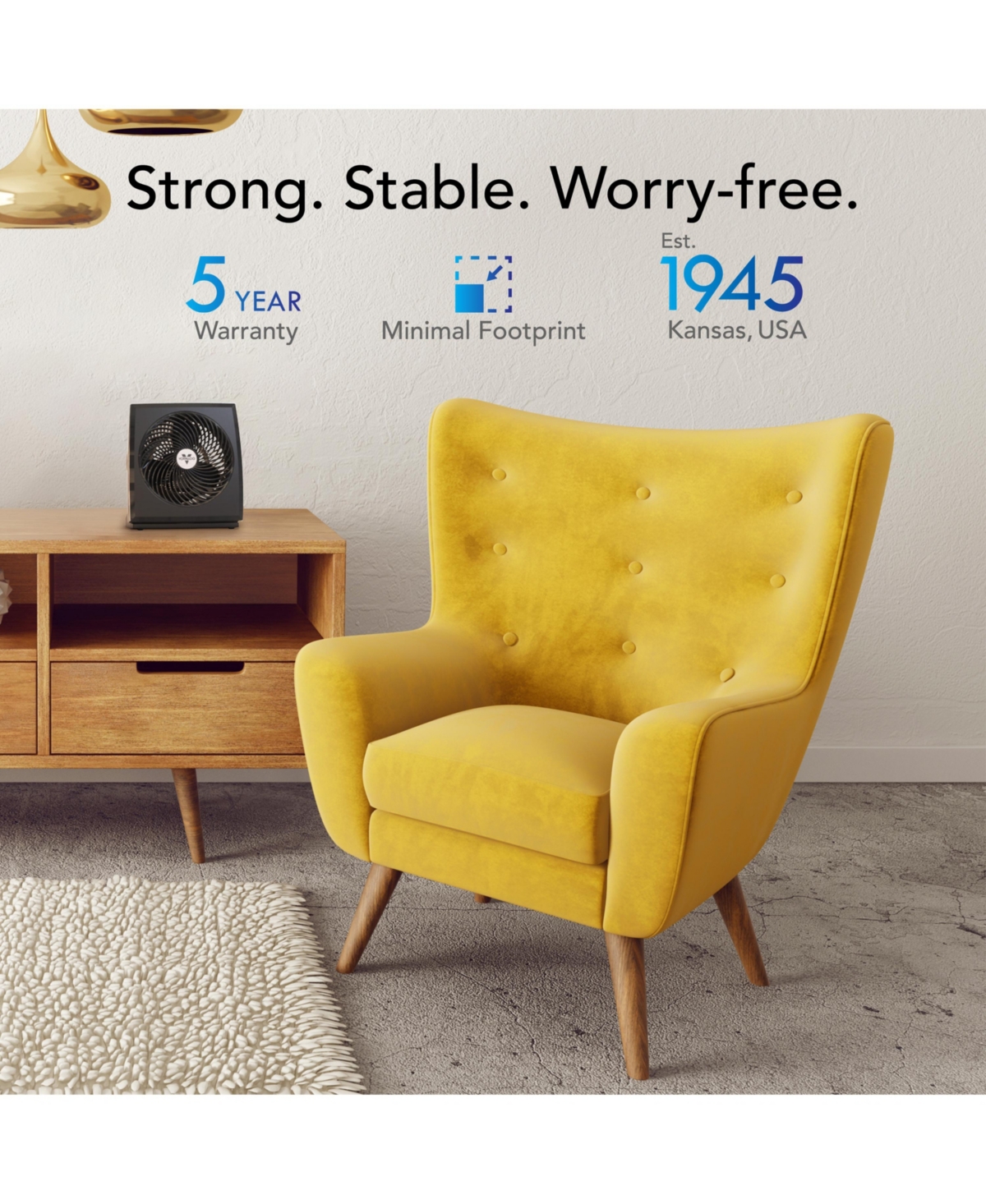 Vornado 573t Whole Room Air Circulator Fan With Pivoting Head, Black In Black