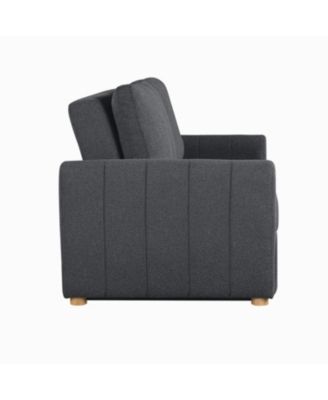 66.5"W Polyester Gentry Convertible Loveseat