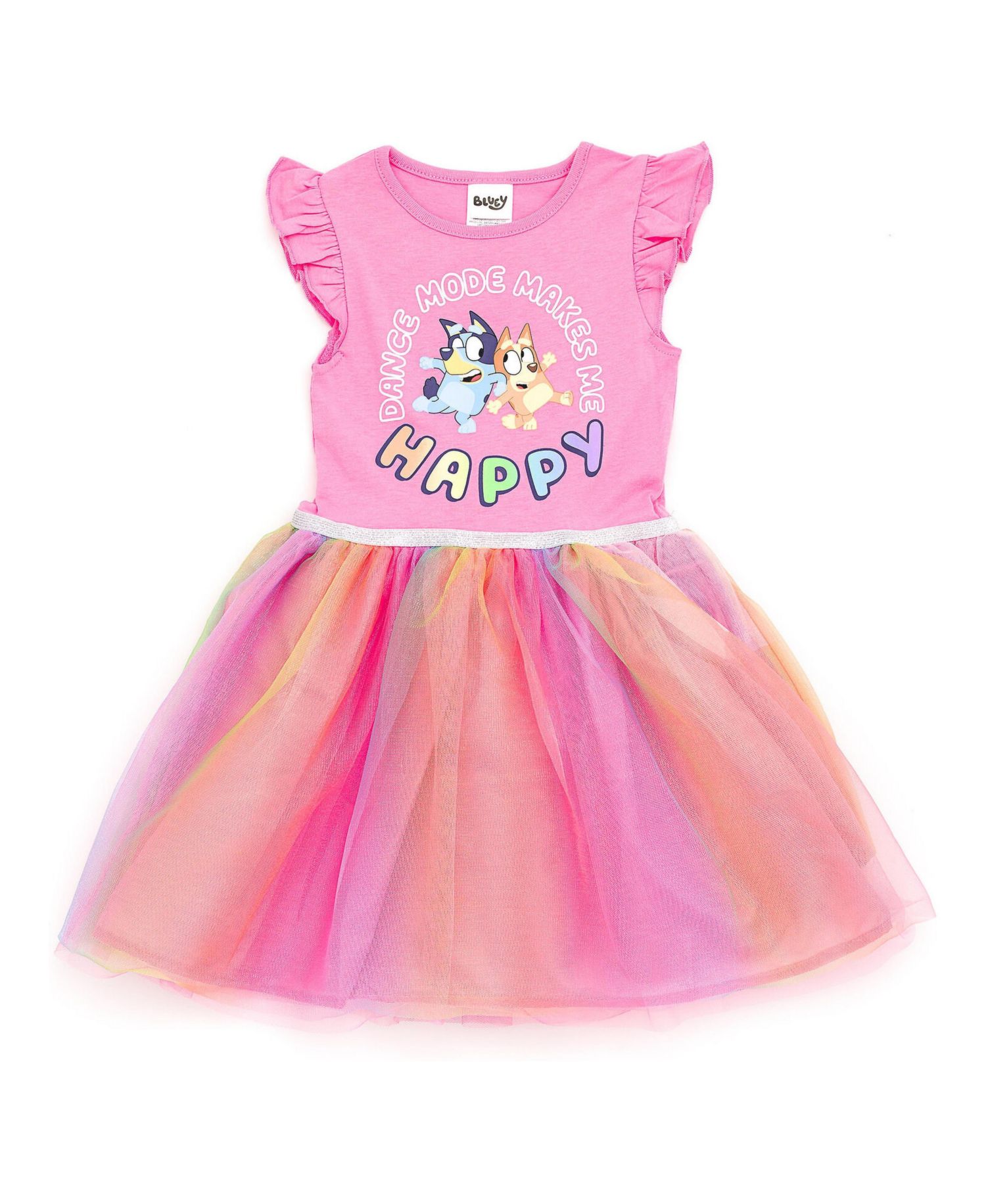Girls' Short Sleeve Tulle Tutu Dress