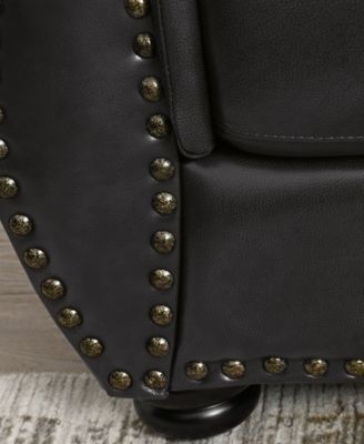 Arther 64" Leather Traditional Loveseat