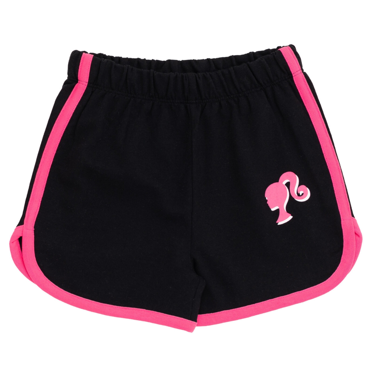 Barbie Girls French Terry T-Shirt and Active Retro Dolphin Shorts Outfit Set