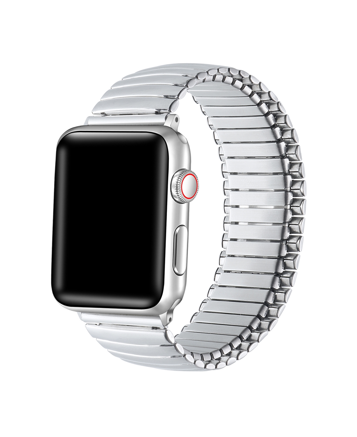 Unisex Slink Silver Stainless Steel Band for Apple Watch Size-38mm,40mm,41mm - Silver