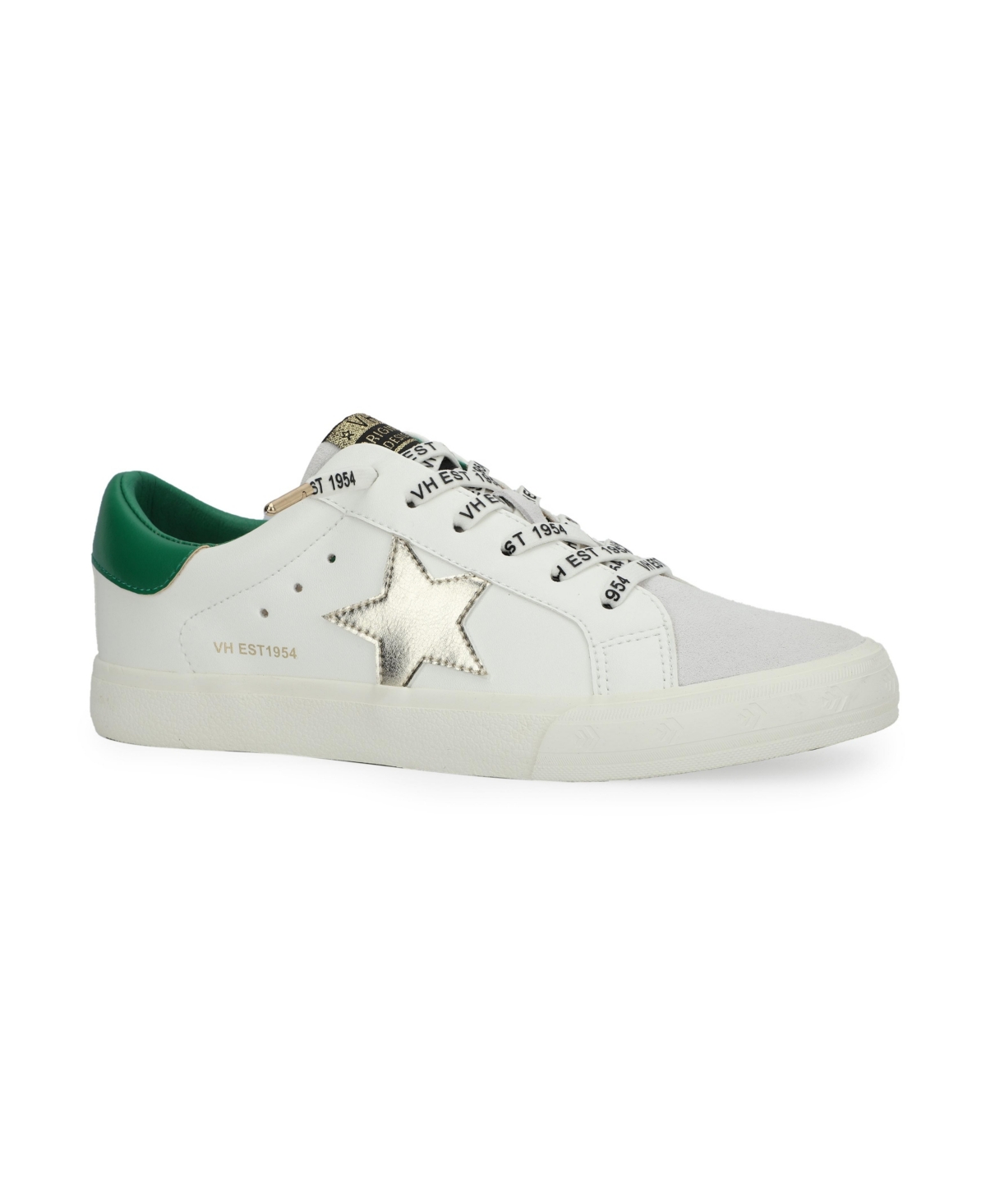 Grande - White Gold Green Pop Women's Lace up, Tie by - White