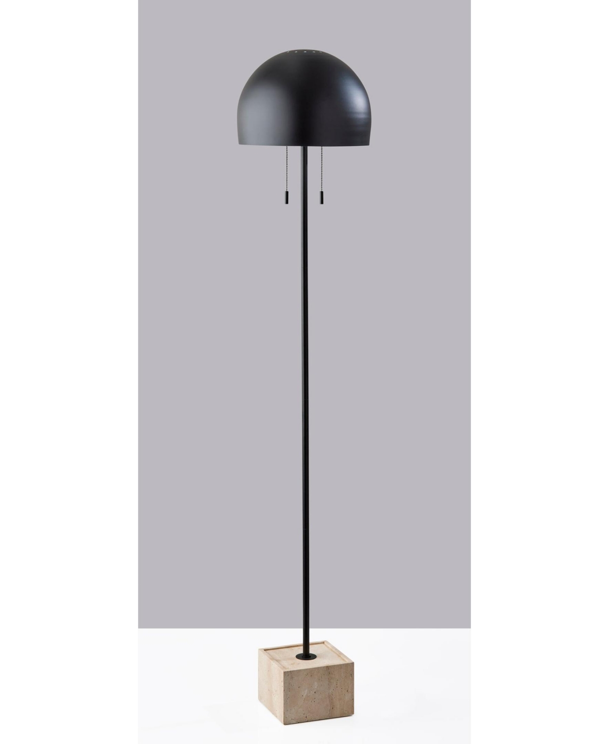 Adesso 62" Wilder Floor Lamp In Black