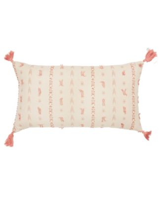 CLOSEOUT! Geometric Polyester Filled Decorative Pillow, 14" x 26"