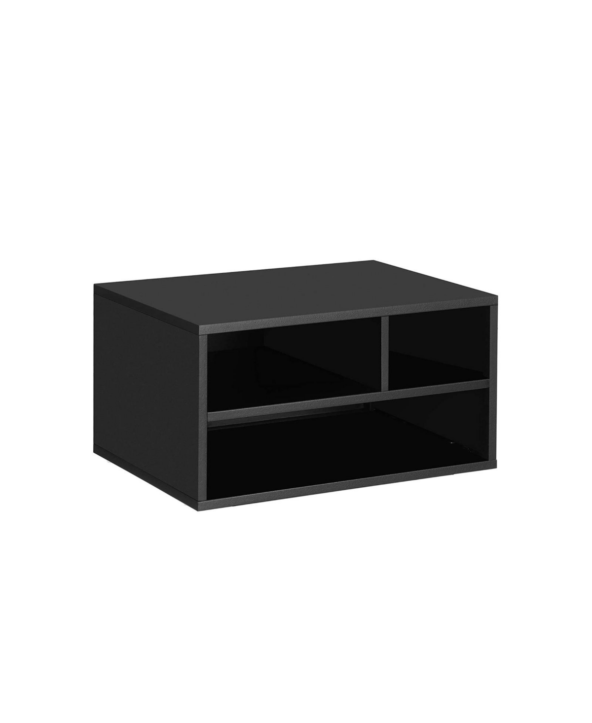 Steel Printer Stand, Printer Rack w/Storage Shelves, Multifunctional For Office Studio, Matte Black - Matte black