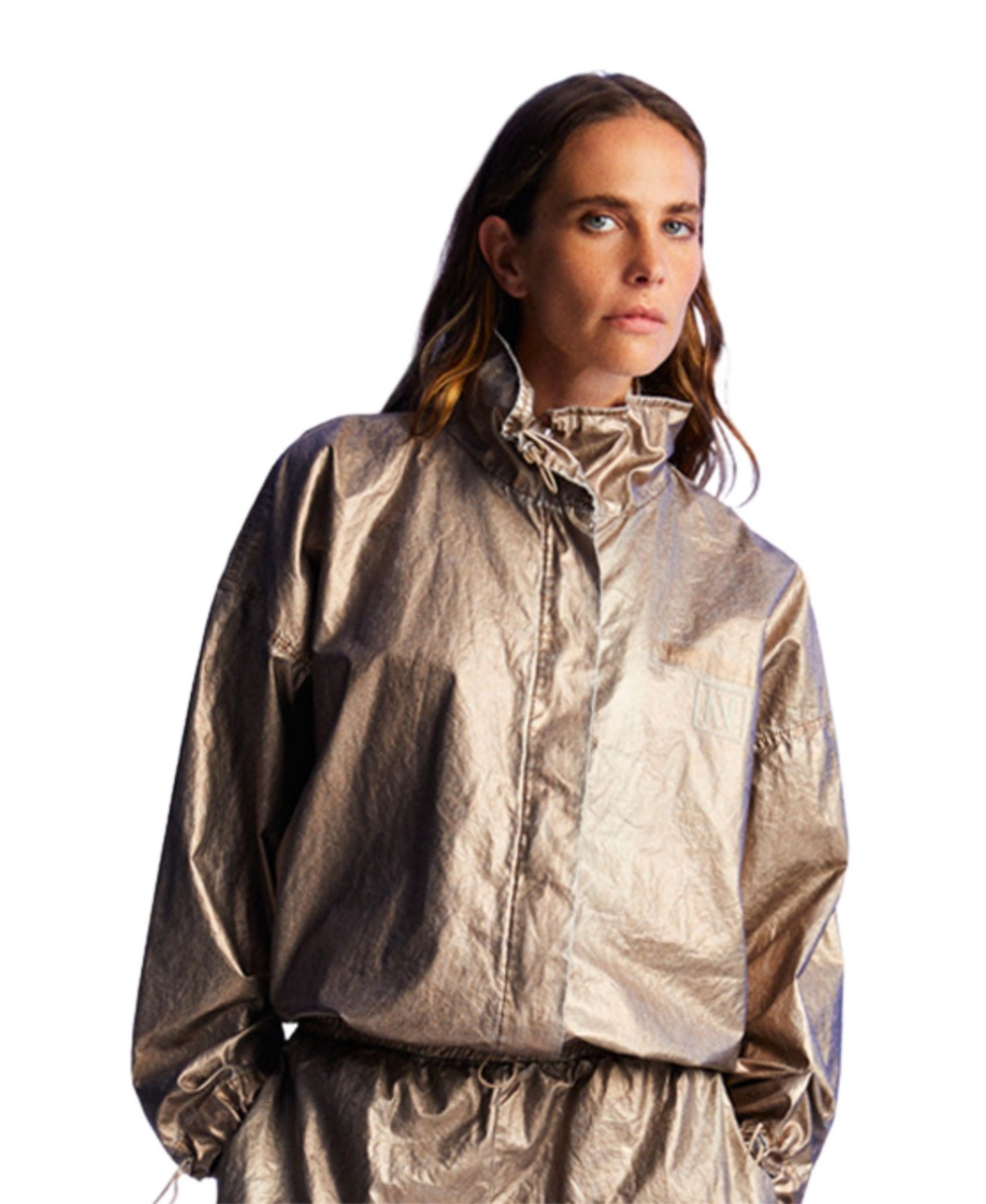 Women's Bronze Metallic Jacket - Copper