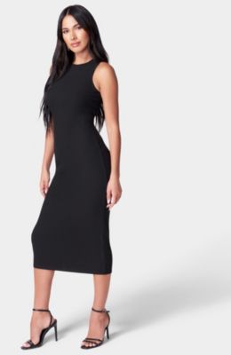 Women's Rib Sleeveless Midi Dress