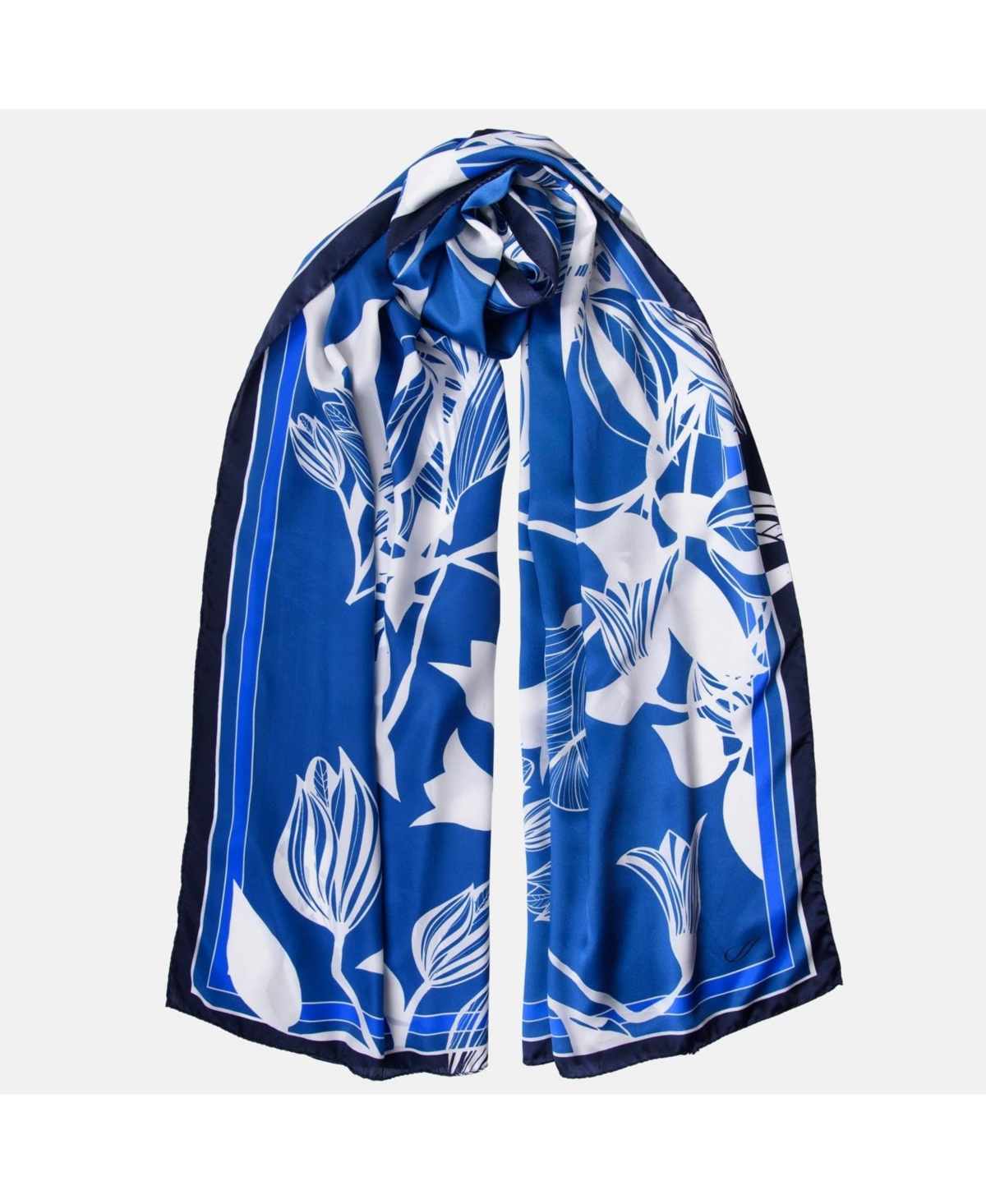 Cara - Silk Scarf/Shawl for Women - Black