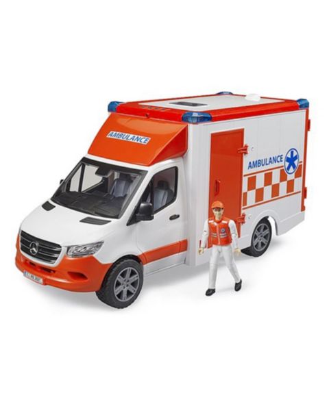 Детская игрушка Bruder 1/16 Mercedes-Benz Sprinter Ambulance with Driver by Mercedes-Benz Sprinter Autotransporter with Roadster