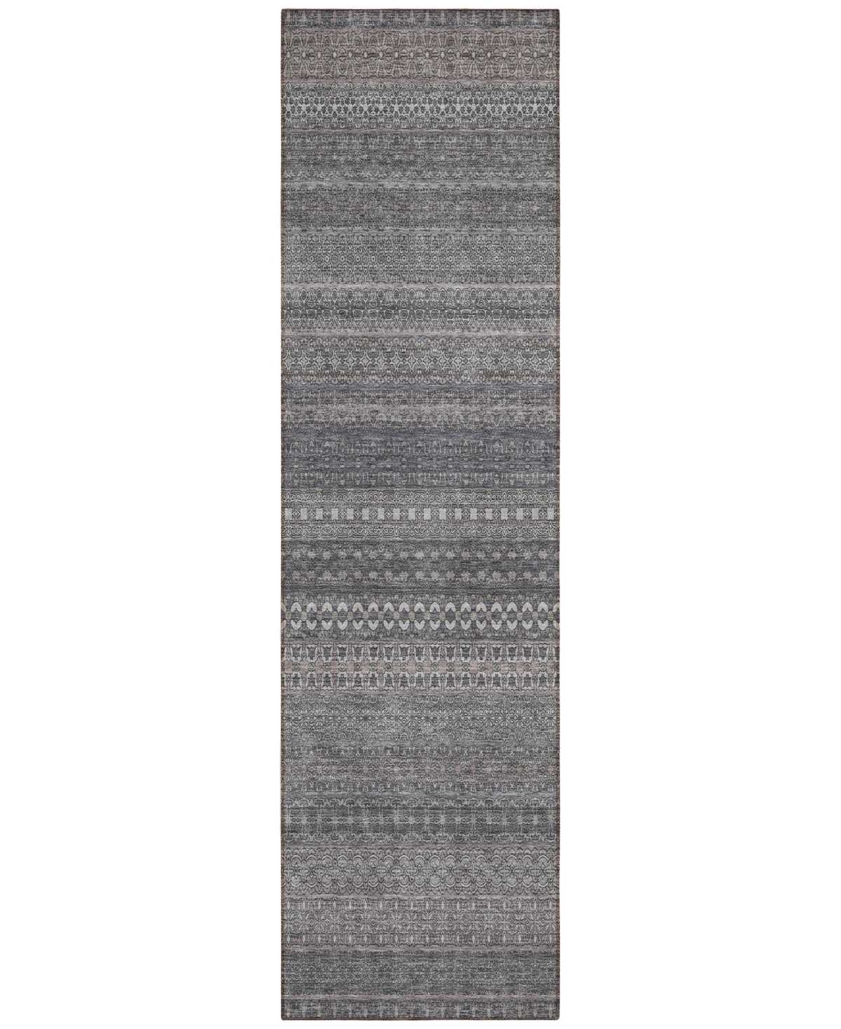 Addison Chantille Machine Washable Acn527 10'x14' Area Rug In Gray