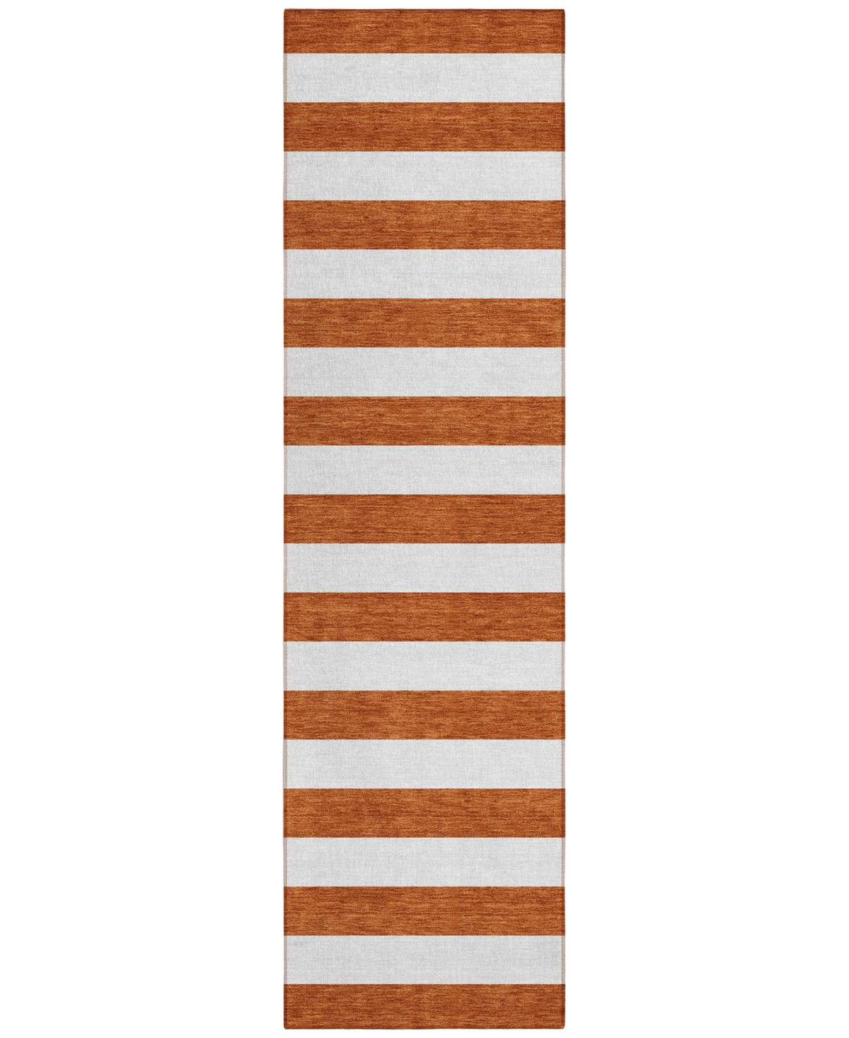 Addison Chantille Machine Washable Acn528 2'3x7'6 Runner Area Rug In Paprika