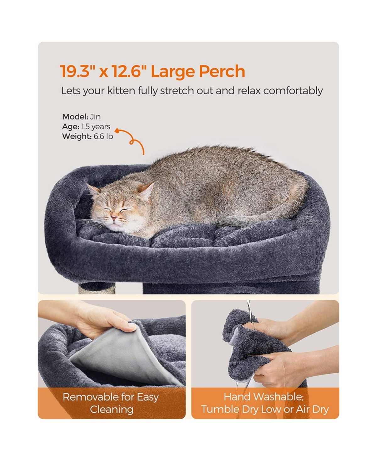 Slickblue Cat Tree With Plush Condos, Sisal-covered Scratching Posts, Cat Furniture For Kittens