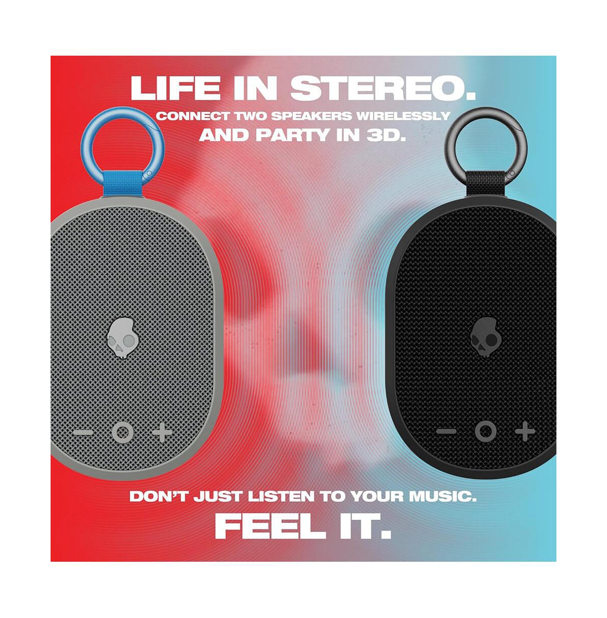 Skull Candy Kilo Wireless Bluetooth Mini Speaker - Red