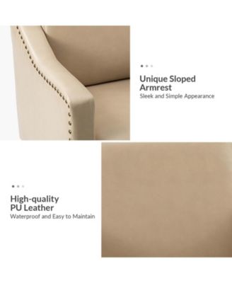 Karena Transitional Armchair with Nailhead Trims