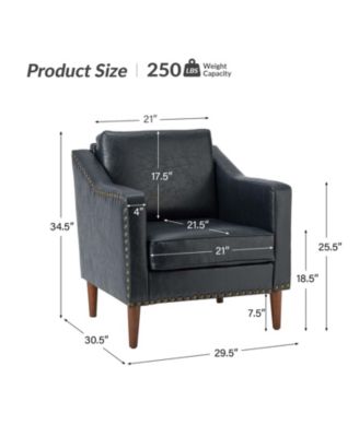 Karena Transitional Armchair with Nailhead Trims